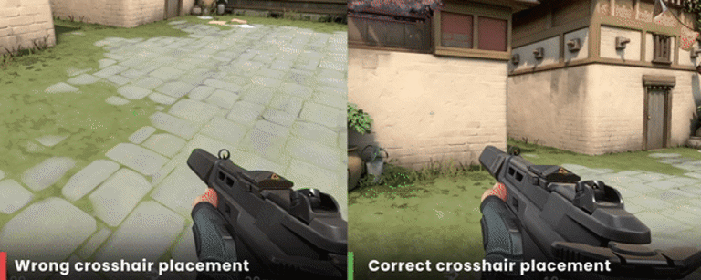 Correct crosshair placement means you’ll be able to shoot much faster