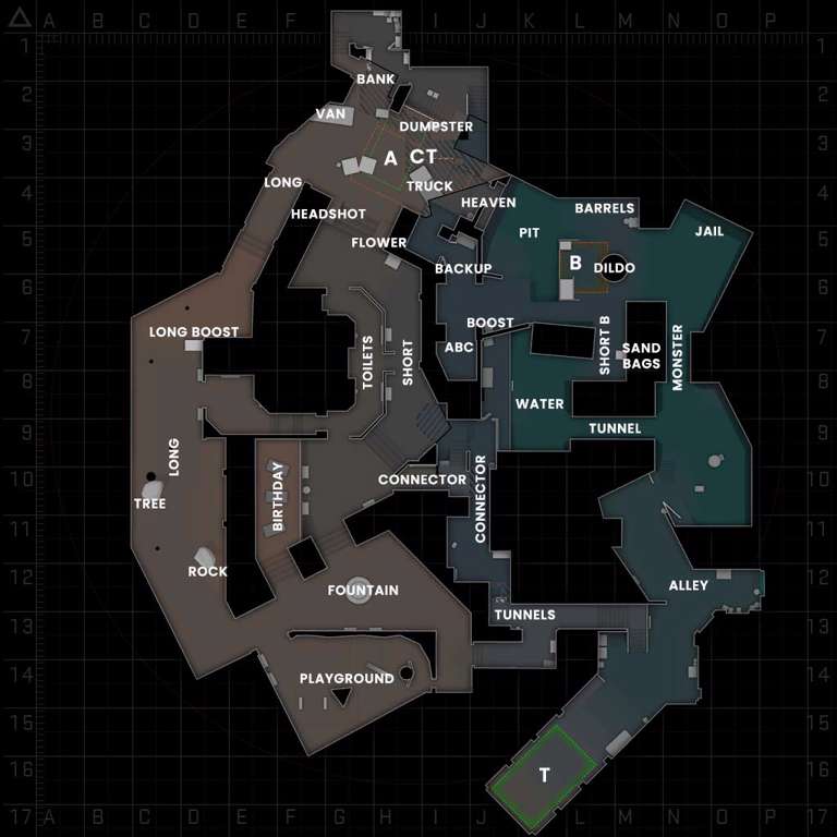 Map overview of Overpass