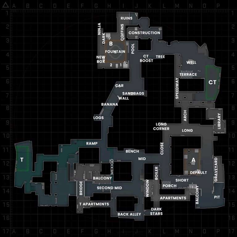 Map overview of Inferno