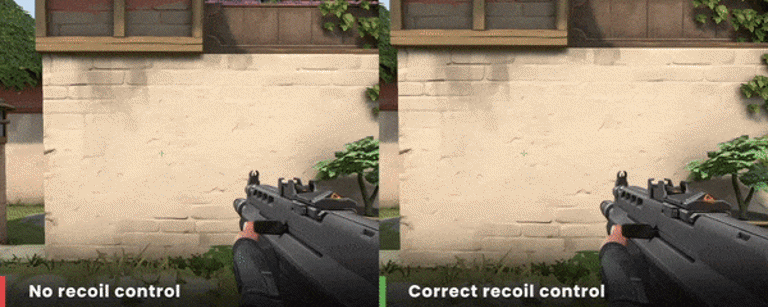 Offset recoil by moving your crosshair in the opposite direction