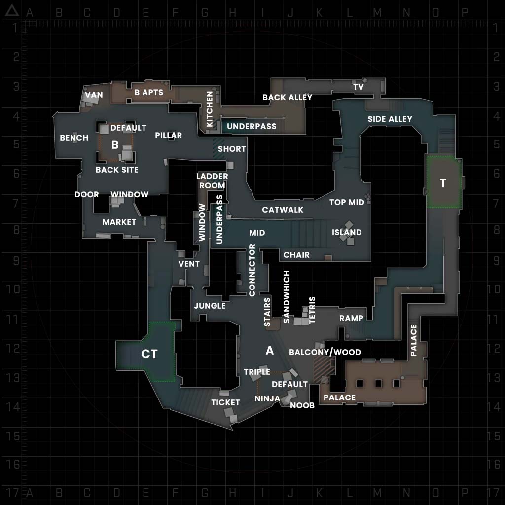 All CS GO Map Callouts Overviews And Maps   Mirage 